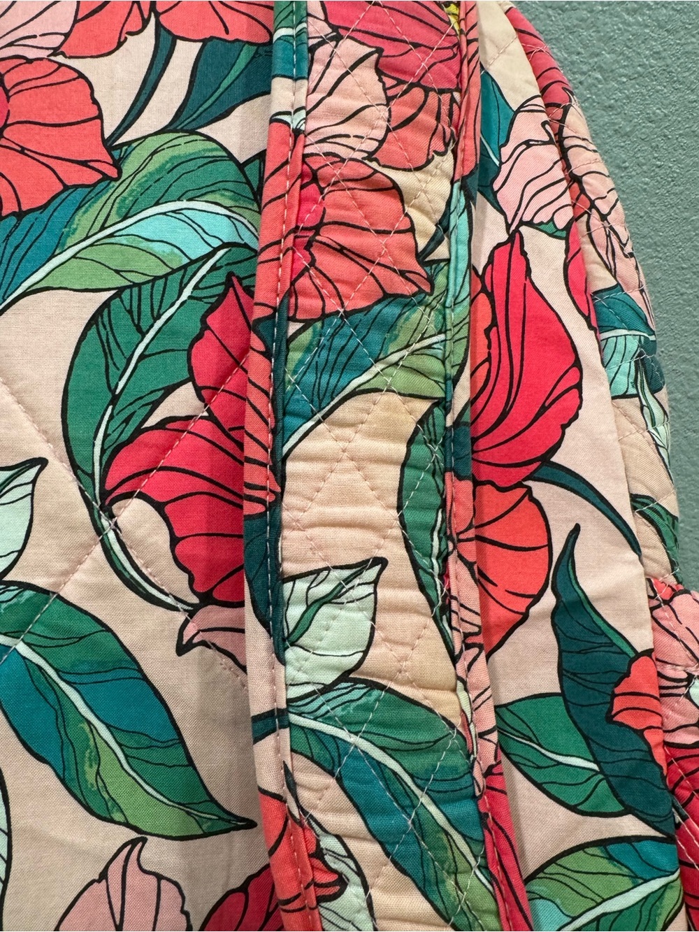 Vera Bradley Vintage Floral Quilted Backpack - Picture 5 of 5